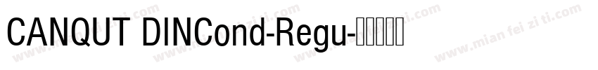 CANQUT DINCond-Regu字体转换